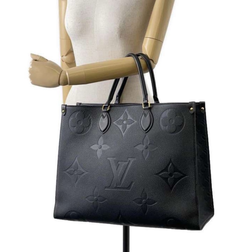 Louis Vuitton Black Onthego GM Tote Bag - Picture 4 of 16